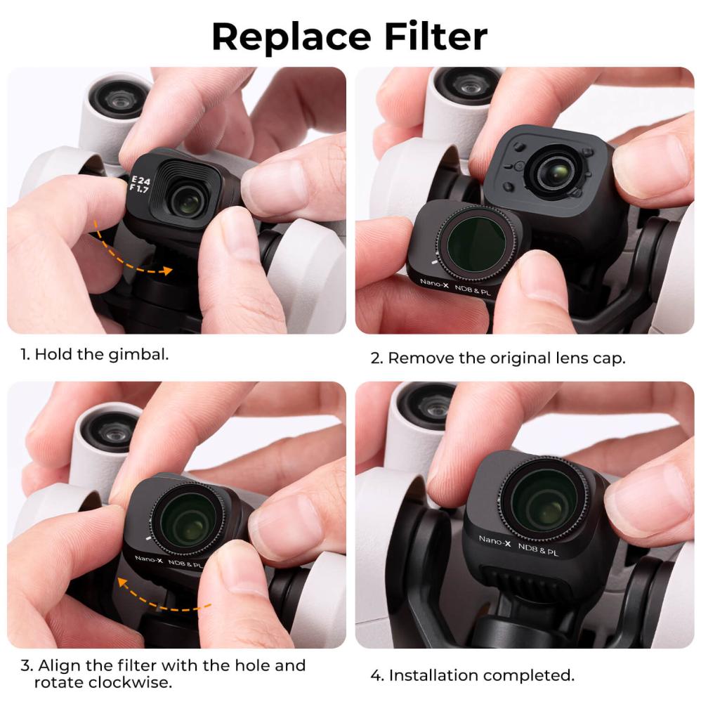 K&F Concept CPL-filter HD til DJI Mini 3 Pro & Mini 3