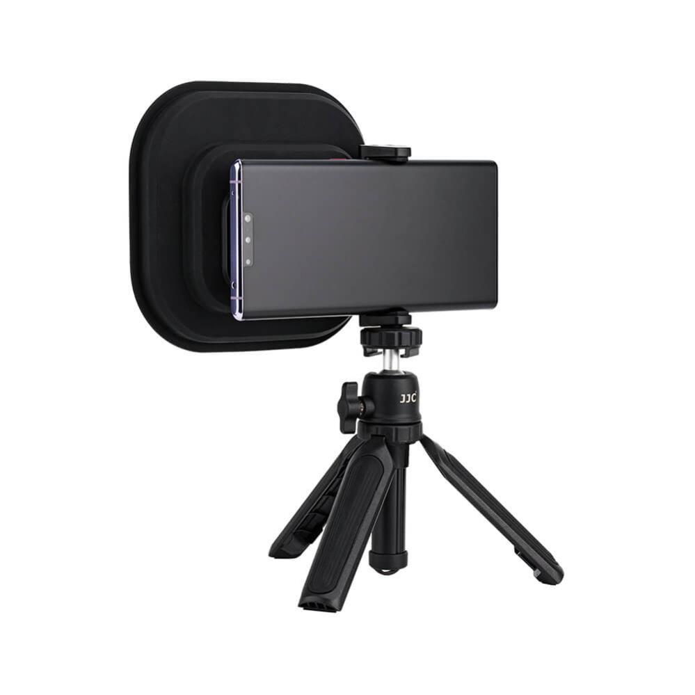 JJC Motljusskydd för mobil 55-95mm med kameran centralt placerad