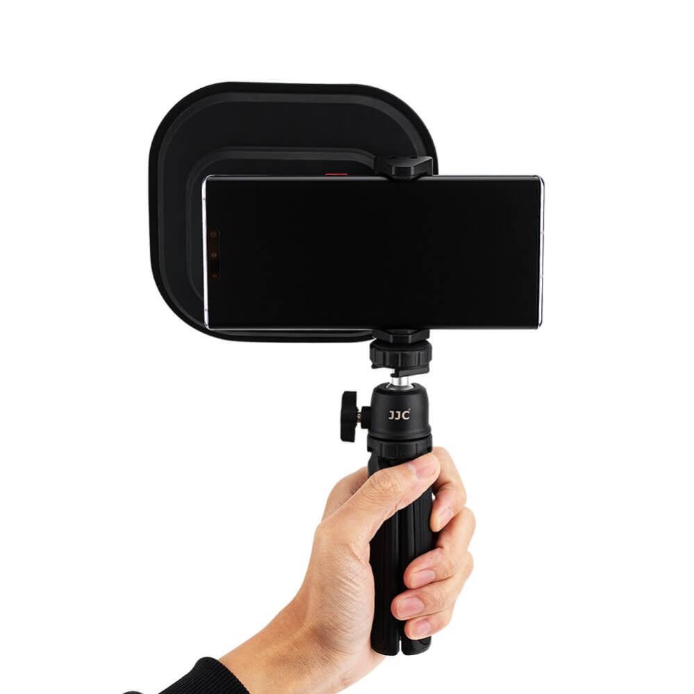 JJC Motljusskydd för mobil 55-95mm med kameran centralt placerad