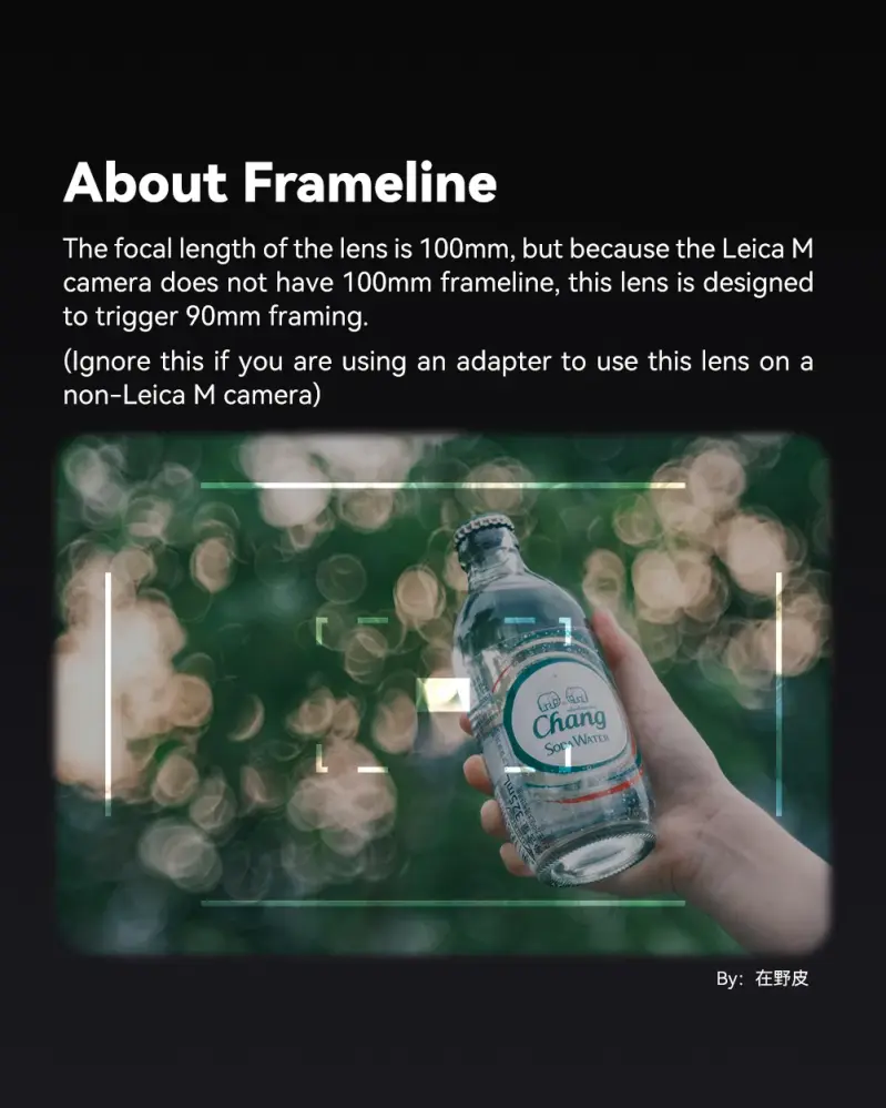 TTArtisan 100mm f/2,8 Soap Bubble Bokeh objektiv til Leica M