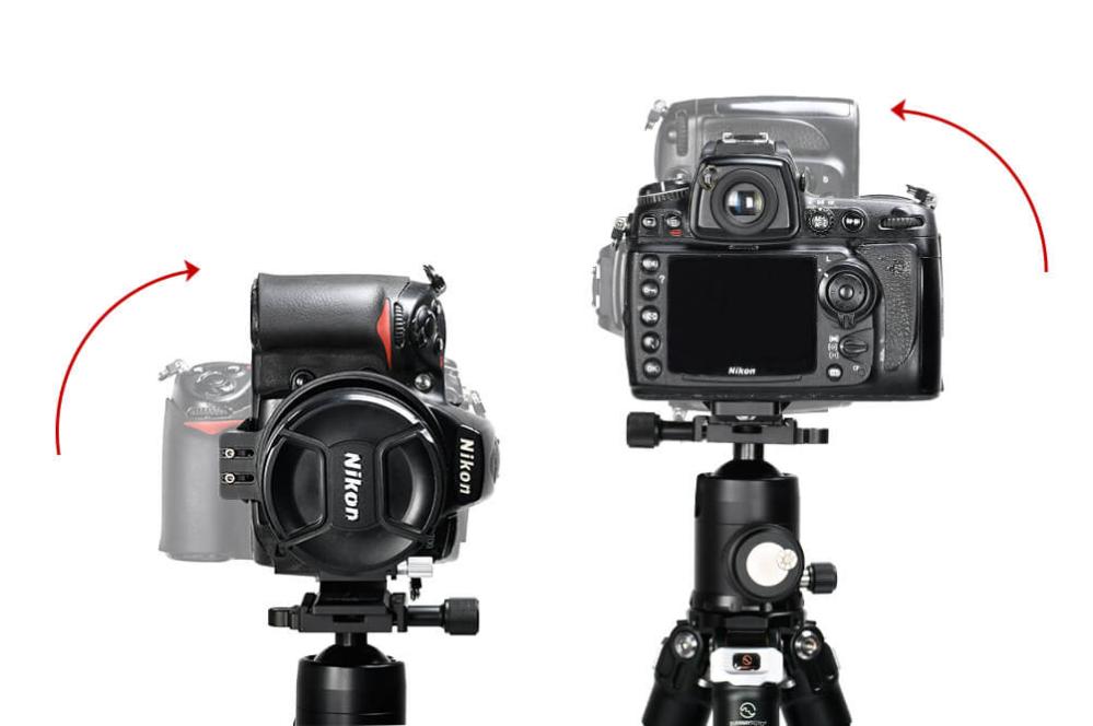 Sunwayfoto Objektivkrage/stöd med Arca Swiss platta