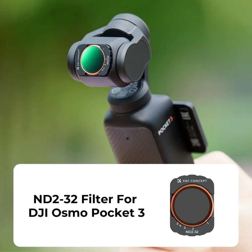 K&F Concept Variabelt ND2-32-filter til DJI Osmo Pocket 3