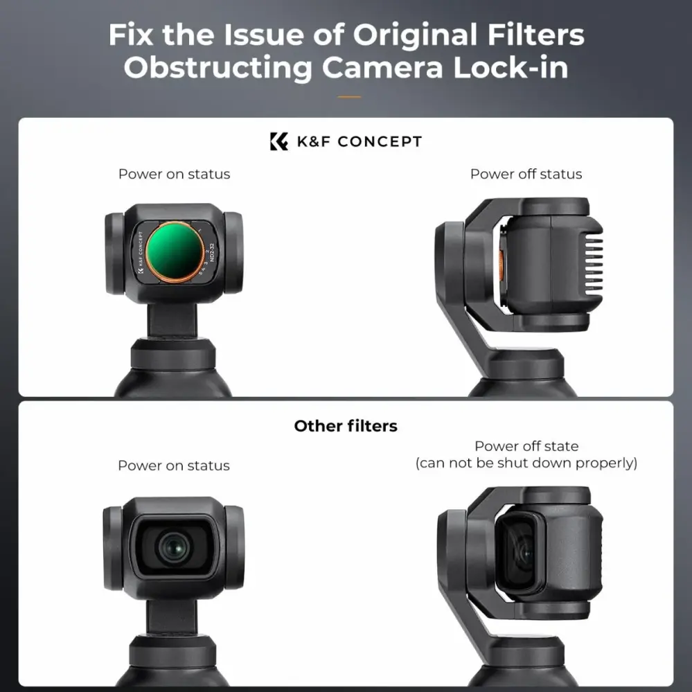 K&F Concept Variabelt ND2-32-filter til DJI Osmo Pocket 3