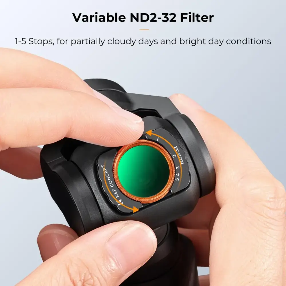 K&F Concept Variabelt ND2-32-filter til DJI Osmo Pocket 3