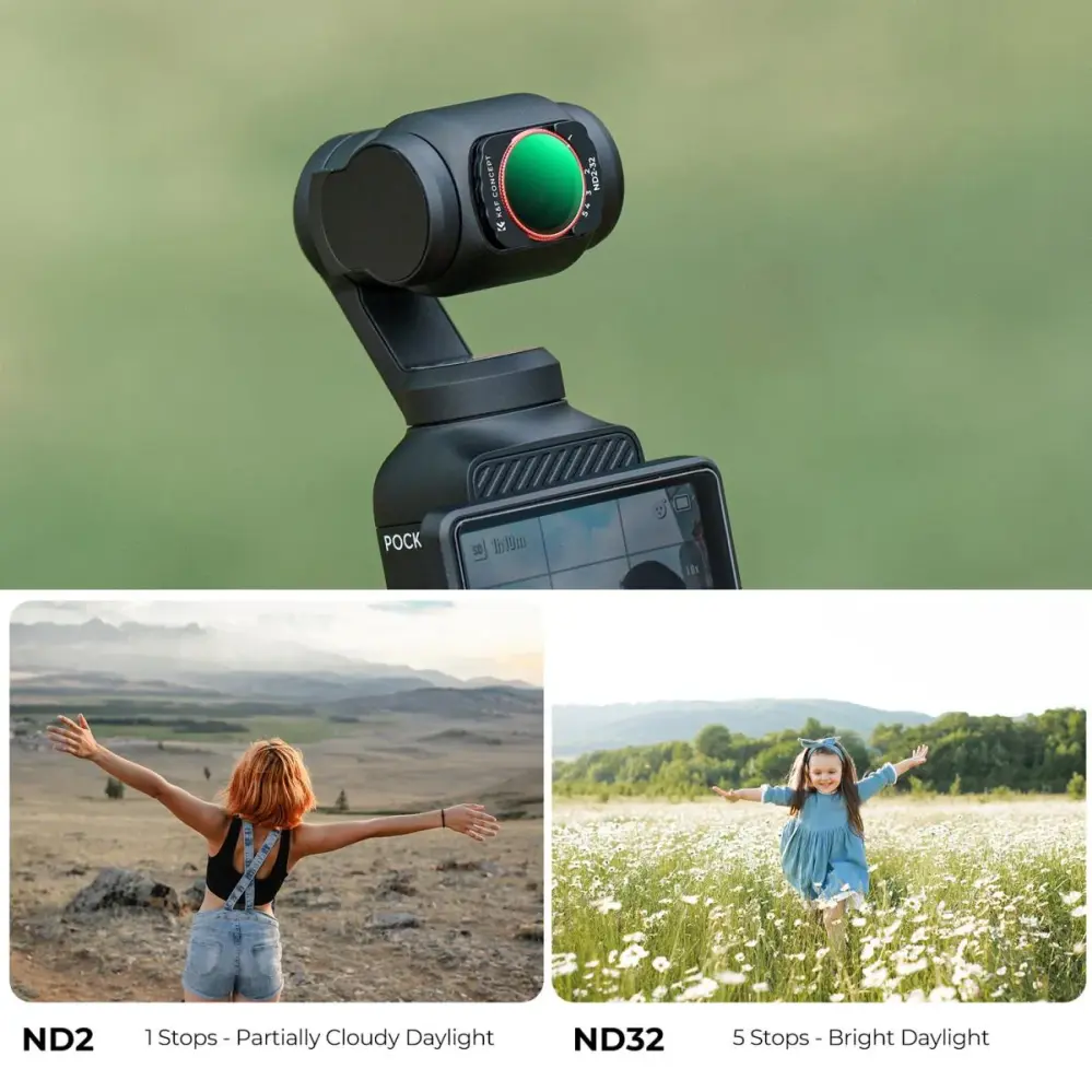 K&F Concept Variabelt ND2-32-filter til DJI Osmo Pocket 3