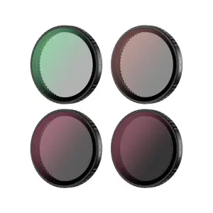 JJC F-DANK4 filters&aelig;t til Osmo Action 5 Pro / 4 / 3 &ndash; ND8, ND16, ND32 & CPL