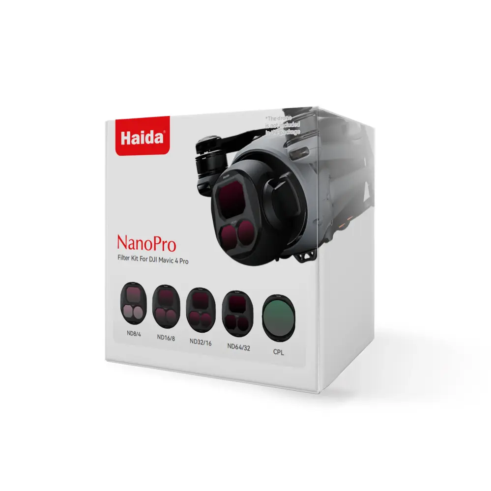 Haida NanoPro 5-delt filtersæt til DJI Mavic 4 Pro – CPL + ND8–ND64