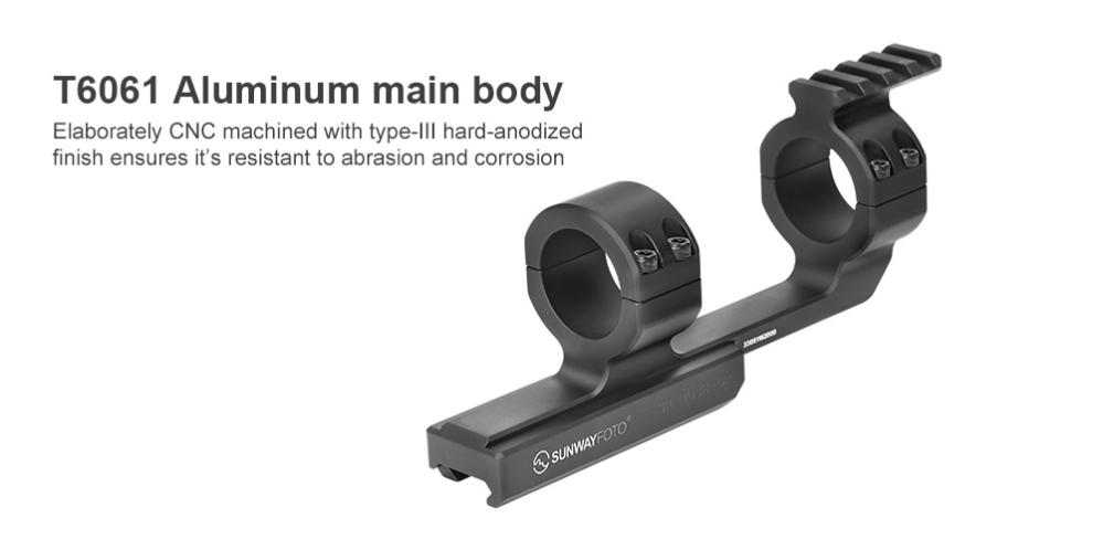 Sunwayfoto Kikarefäste 30mm för Picatiny & Arca