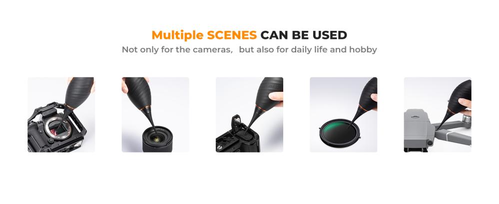 K&F Concept Dammblåsare för optik med extra lång munstycke