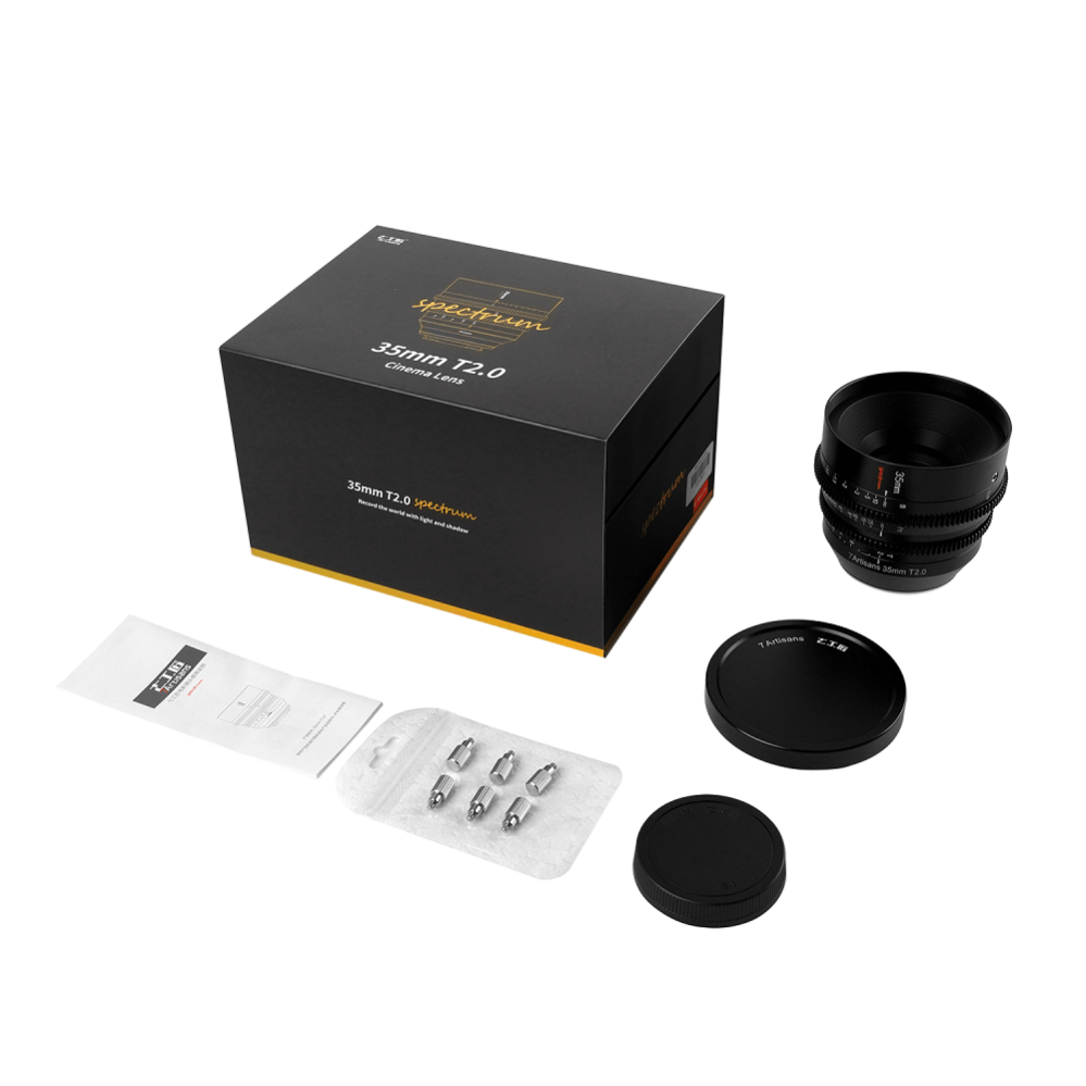 7Artisans 35mm T2,0 Cinema-objektiv til Canon RF fullformat
