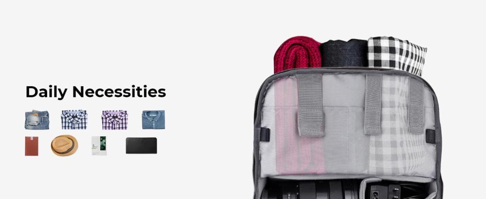 K&F Concept Kameraryggsäck 20l med extra regnskydd för fotografer