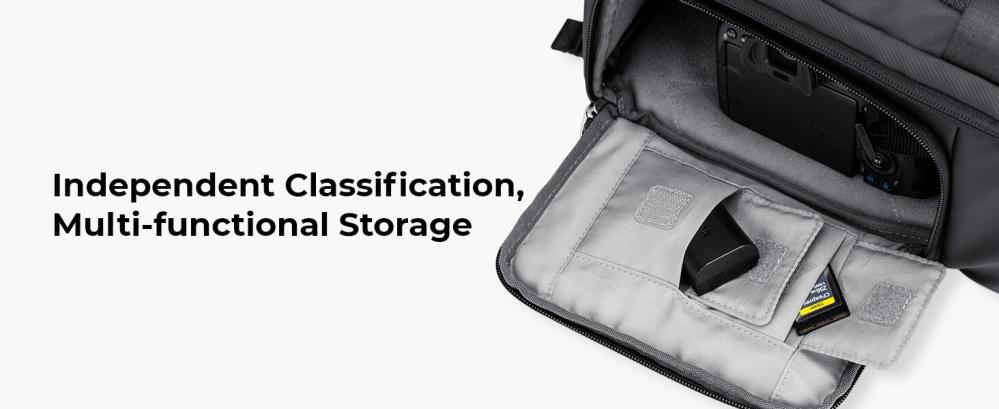 K&F Concept Kameraryggsäck 20l med extra regnskydd för fotografer