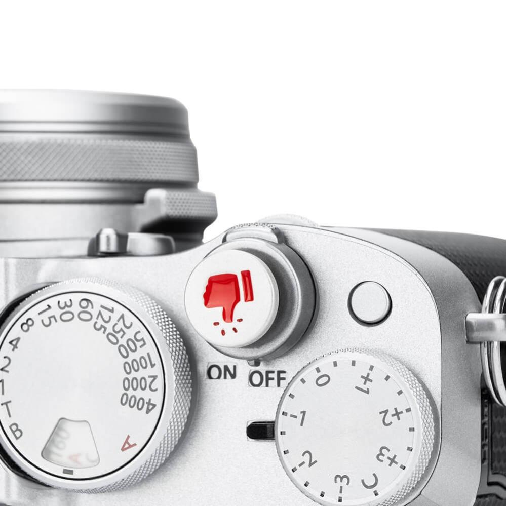 JJC SRB-F11 Avtryckarknapp - Silver med tummen upp