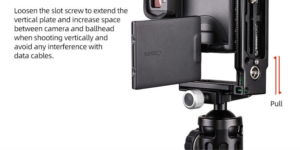 Sunwayfoto L-Bracket Universal med QD-uttag