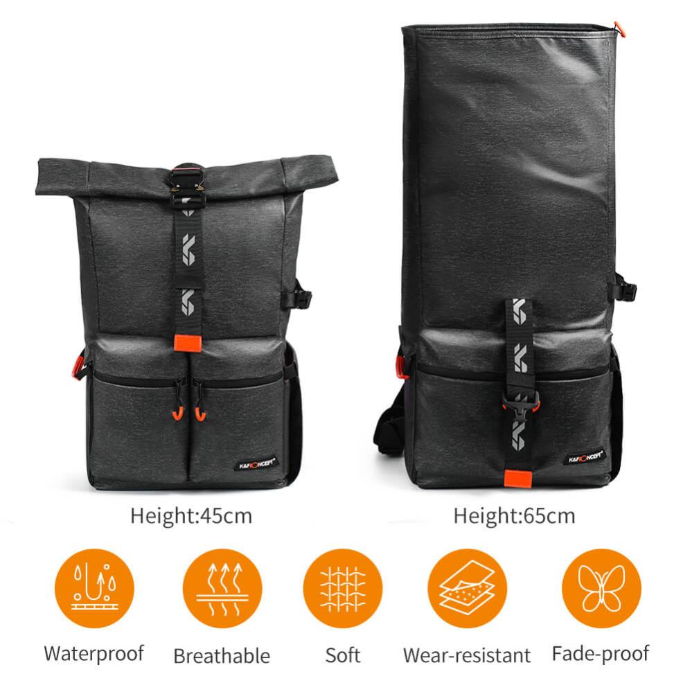 K&F Concept Kameraryggsäck IP4 hög vattentålighet