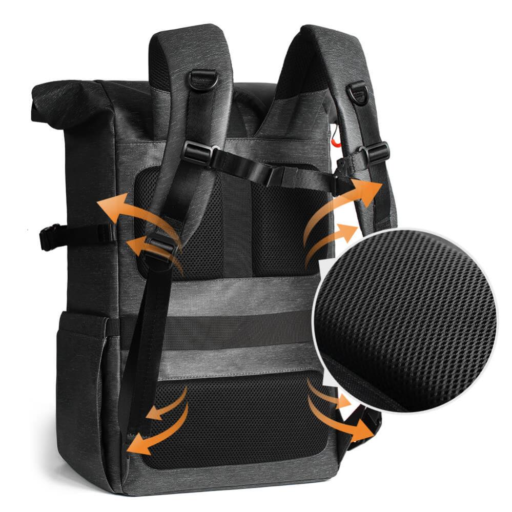 K&F Concept Kameraryggsäck IP4 hög vattentålighet