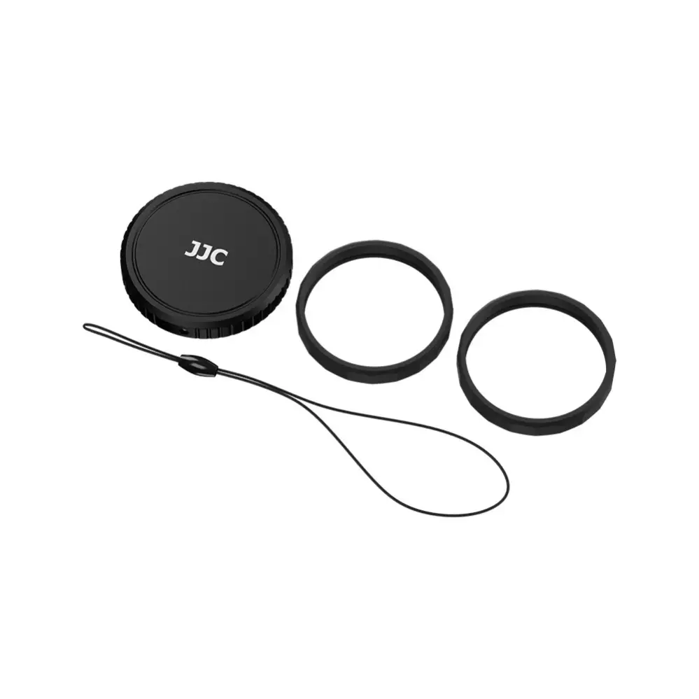 JJC objektivbeskyttelsesring i silikone og objektivdæksel til DJI Osmo Action 6