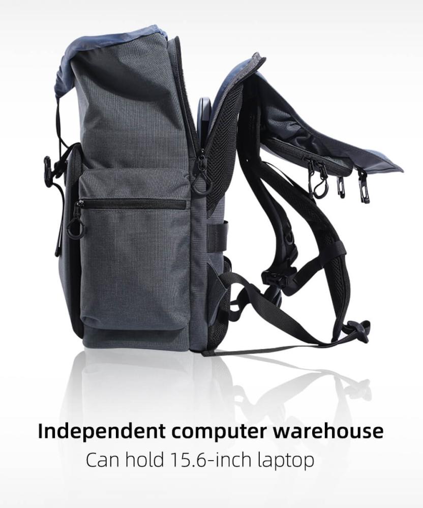 K&F Concept Kameraryggsäck med extra stötskydd