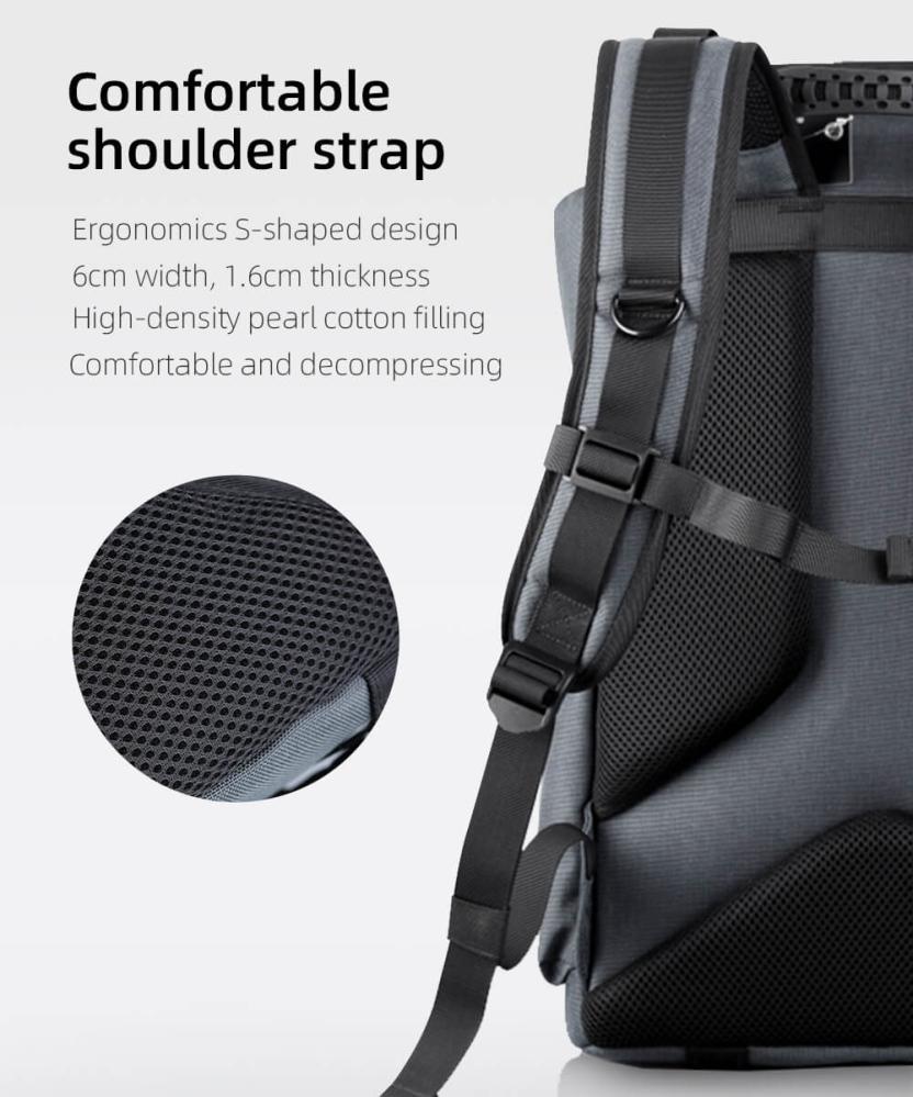 K&F Concept Kameraryggsäck med extra stötskydd