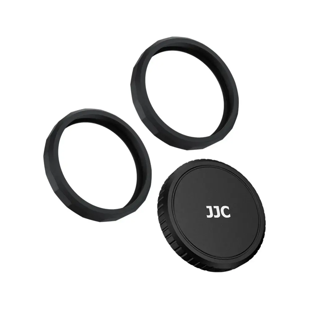 JJC objektivbeskyttelsesring i silikone og objektivdæksel til DJI Osmo Action 6