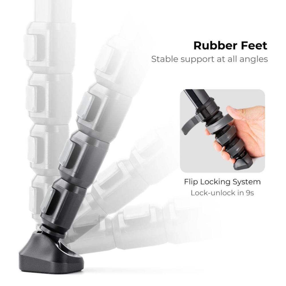 K&F Concept Kamerastativ med Panorama kulled 177cm 15kg