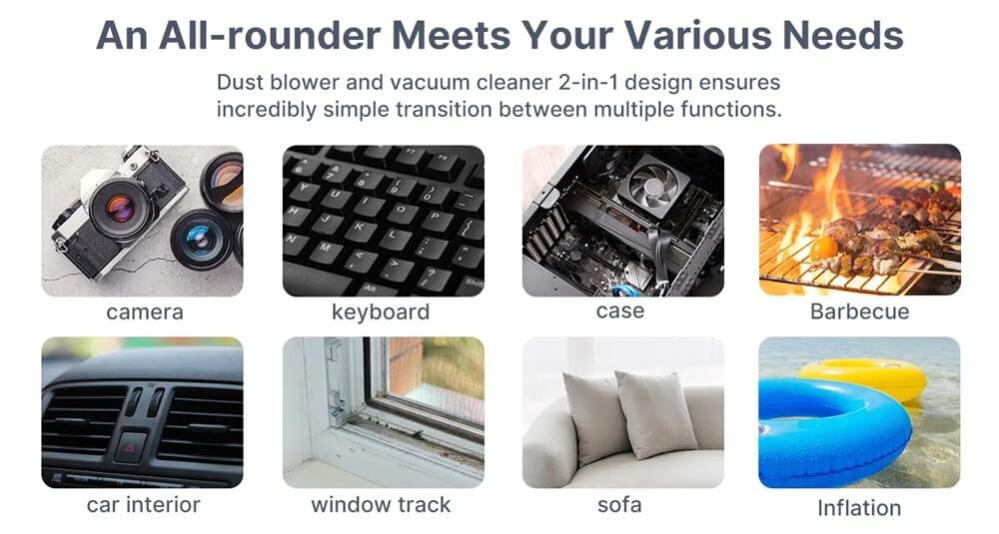 Ulanzi Kraftfull elektrisk luftblås för kamera & elektronik