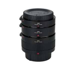 JJC Mellanringar 12/20/36 mm f&ouml;r Nikon F &ndash; elektronisk f&ouml;r makro