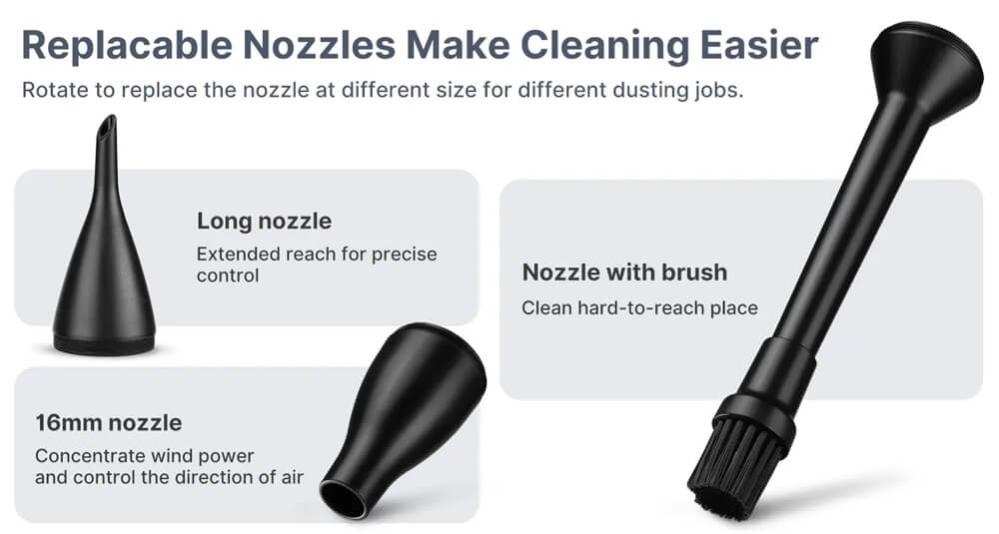 Ulanzi Kraftfull elektrisk luftblås för kamera & elektronik