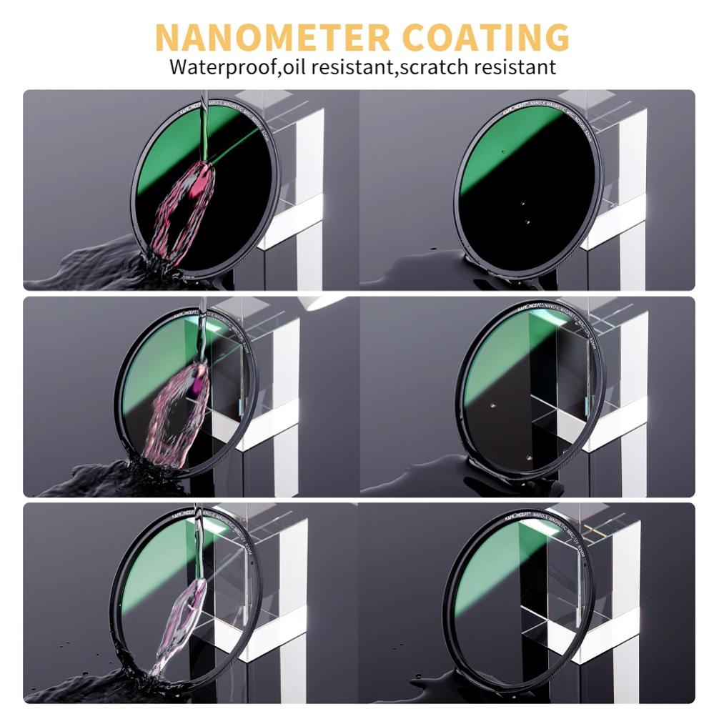 K&F Concept magnetisk filterpakke – ND1000, CPL, UV og taske