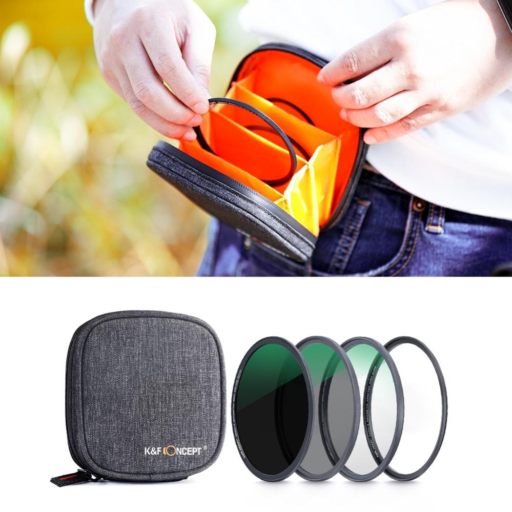 K&F Concept magnetisk filterpakke – ND1000, CPL, UV og taske