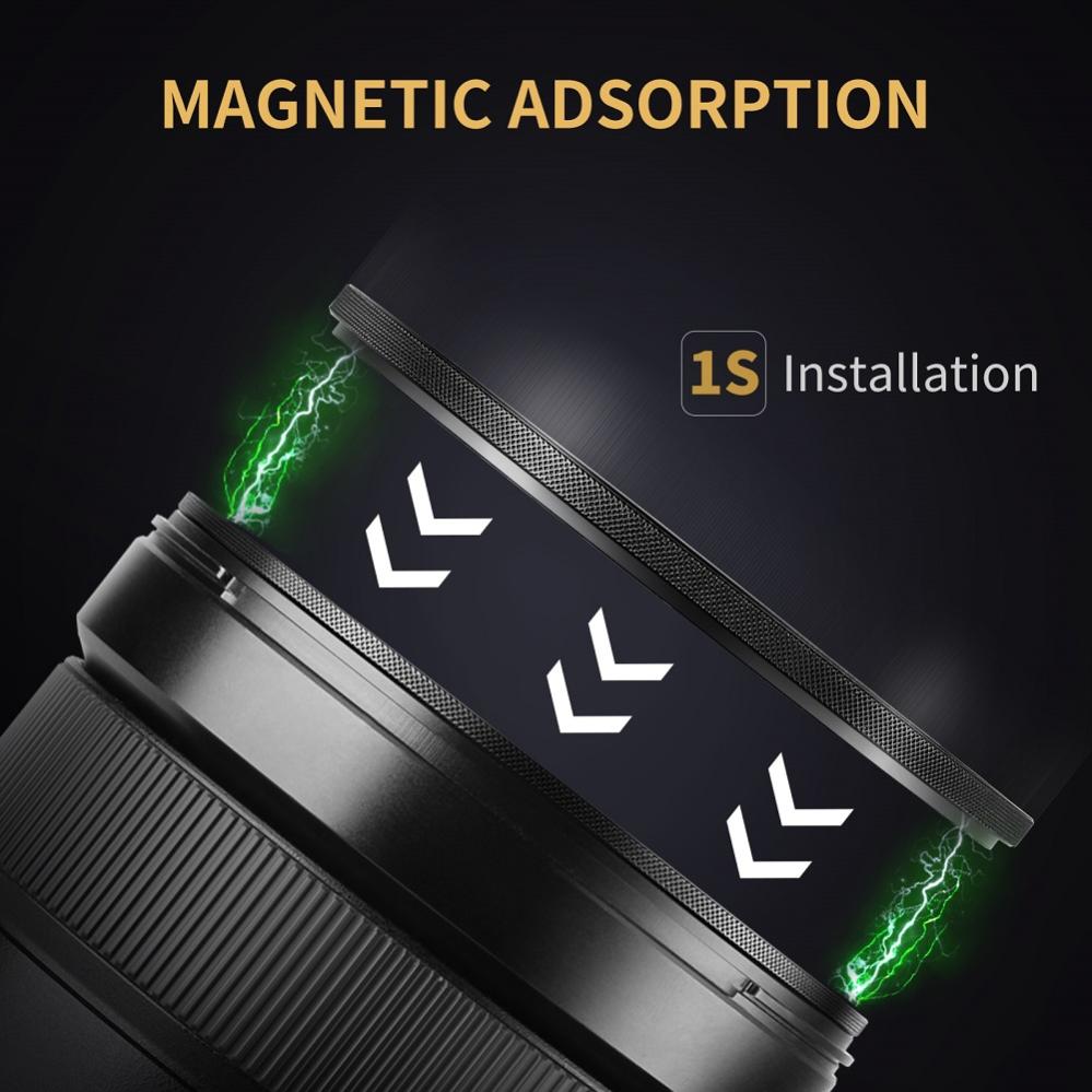 K&F Concept magnetisk filterpakke – ND1000, CPL, UV og taske