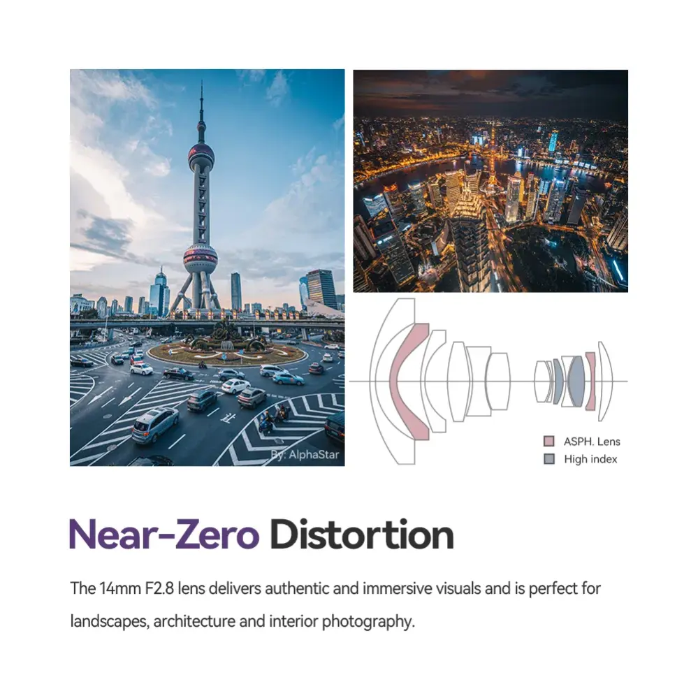 TTArtisan 14mm f/2.8 vidvinkelobjektiv fullformat for Sony E