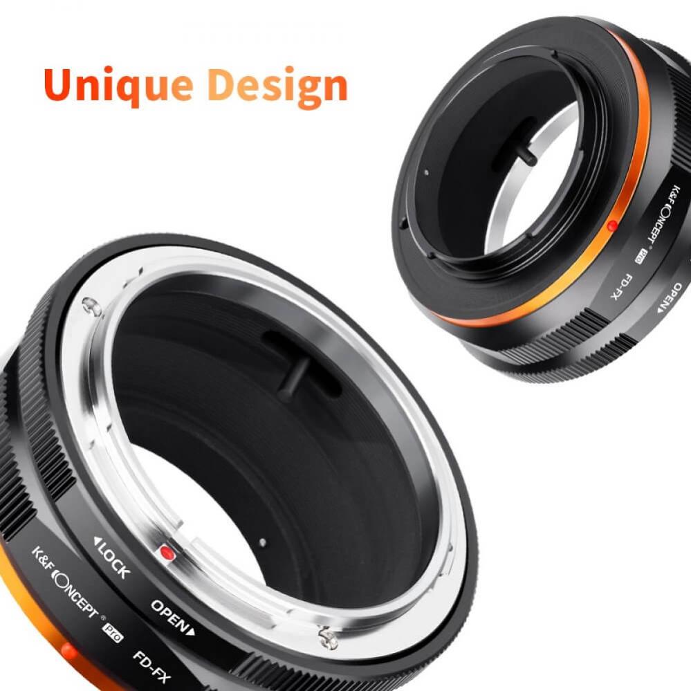 K&F Concept Objektivadapter Pro till Canon FD objektiv för Fujifilm X kamerahus