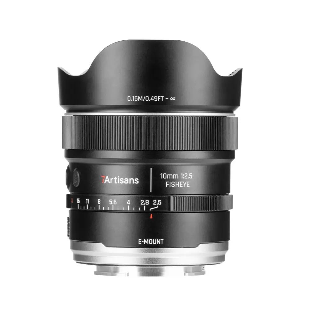 7Artisans AF 10mm f/2.5 MAX fisheye-objektiv til Sony E
