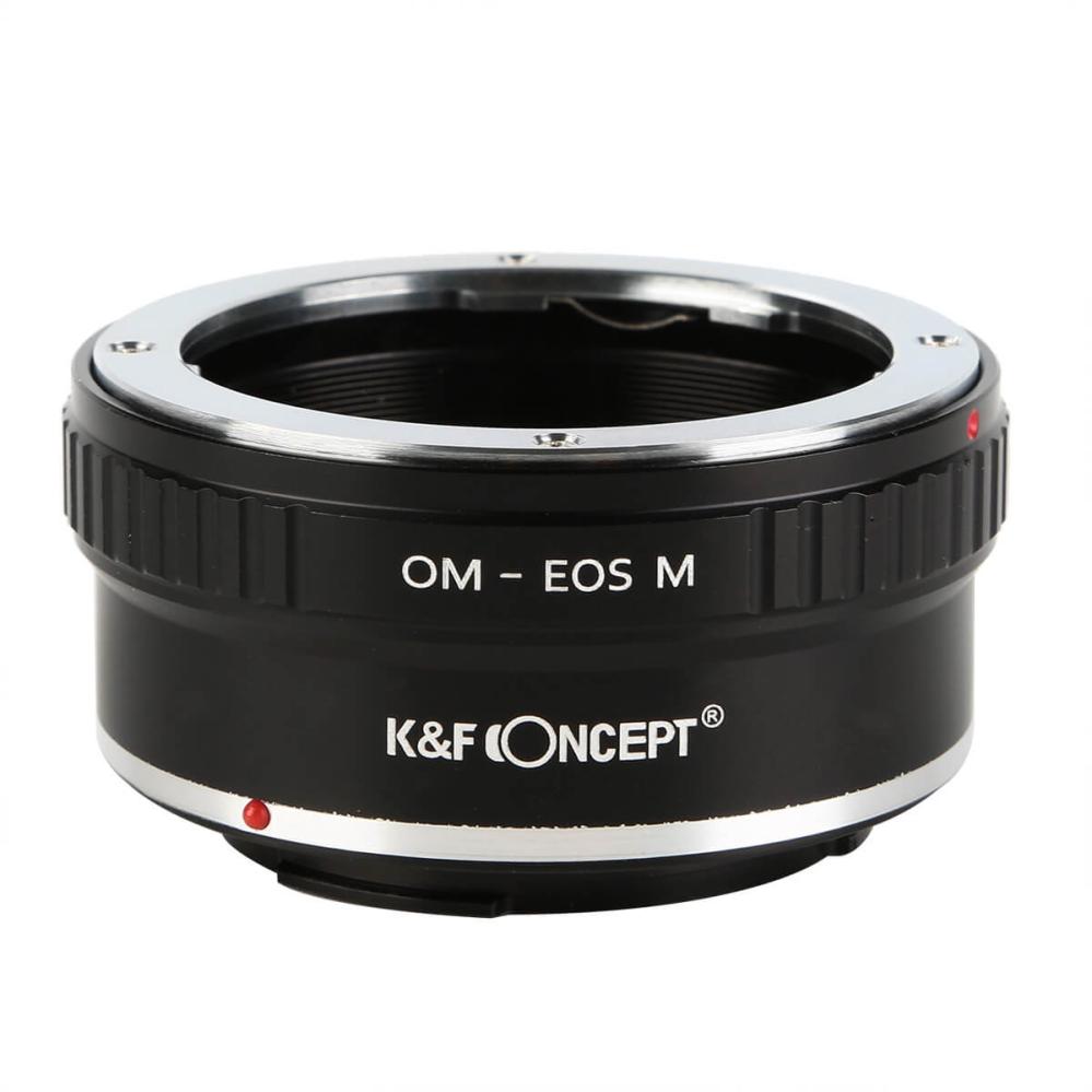 K&F Concept Objektivadapter till Olympus OM objektiv för Canon EOS M kamerahus