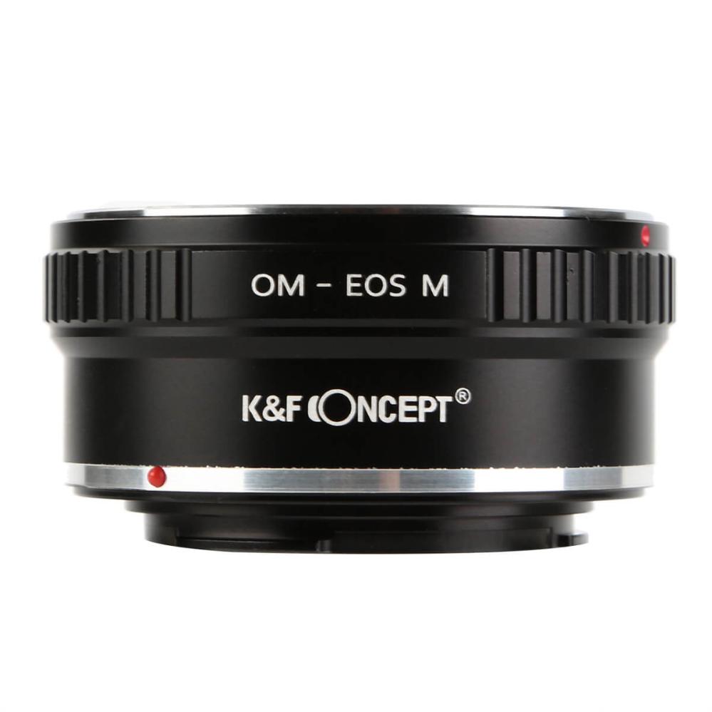 K&F Concept Objektivadapter till Olympus OM objektiv för Canon EOS M kamerahus