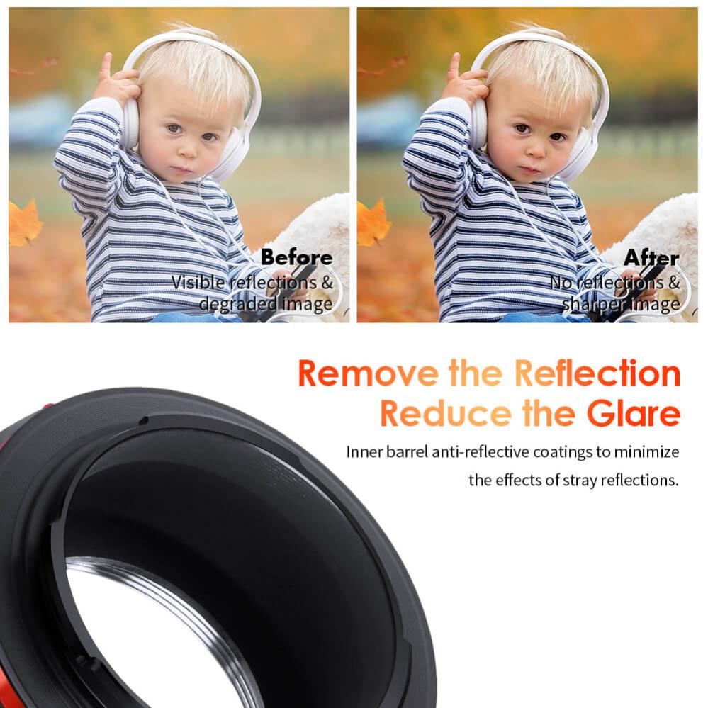 K&F Concept Objektivadapter Pro till M42 objektiv för Sony E kamerahus