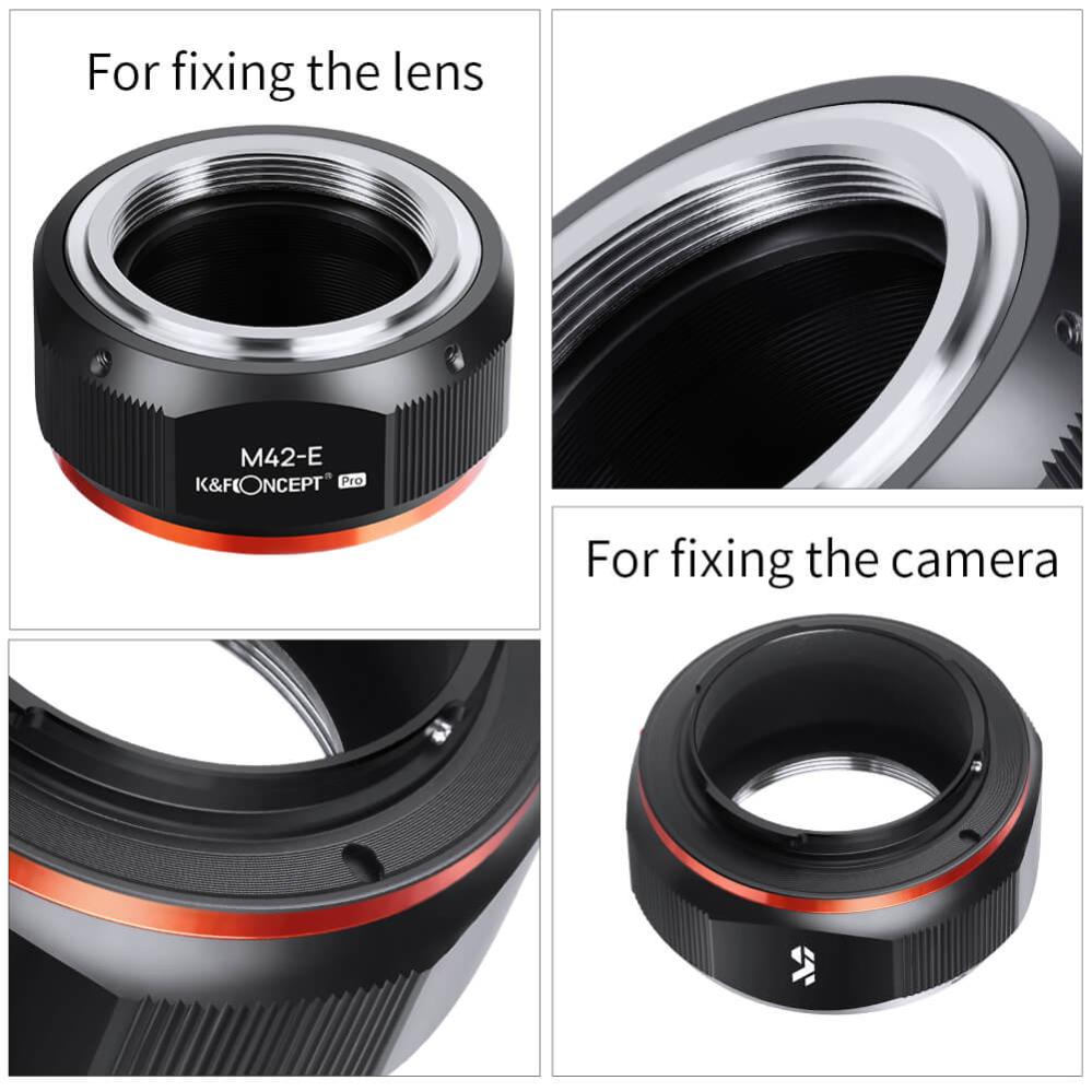K&F Concept Objektivadapter Pro till M42 objektiv för Sony E kamerahus