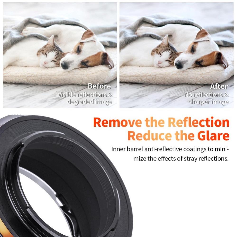 K&F Concept Objektivadapter Pro till Nikon G objektiv för Micro 4/3 kamerahus