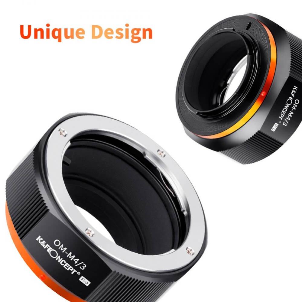 K&F Concept Objektivadapter Pro till Olympus OM objektiv för Micro 4/3 kamerahus