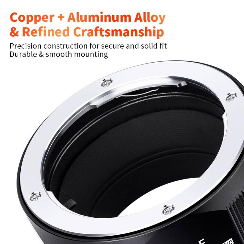 K&F Concept Objektivadapter Pro till Olympus OM objektiv för Sony E kamerahus