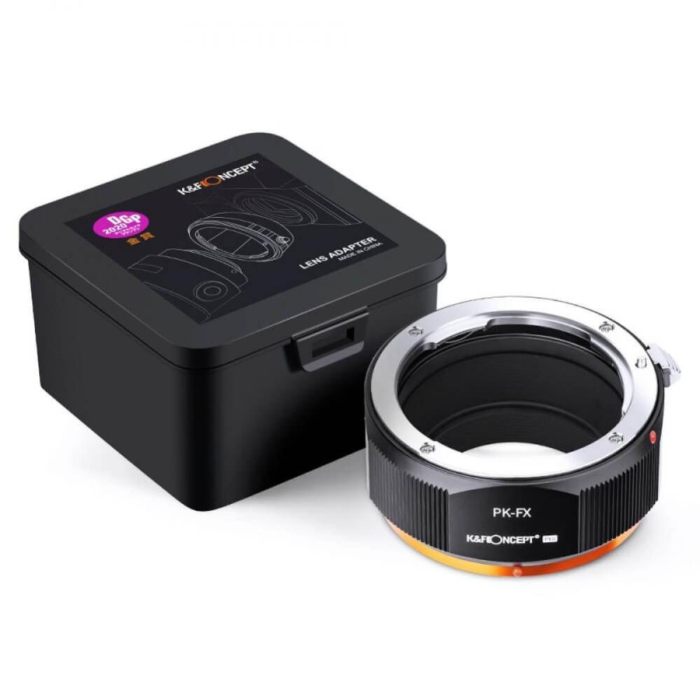 K&F Concept Objektivadapter Pro till Pentax K objektiv för Fujifilm X kamerahus