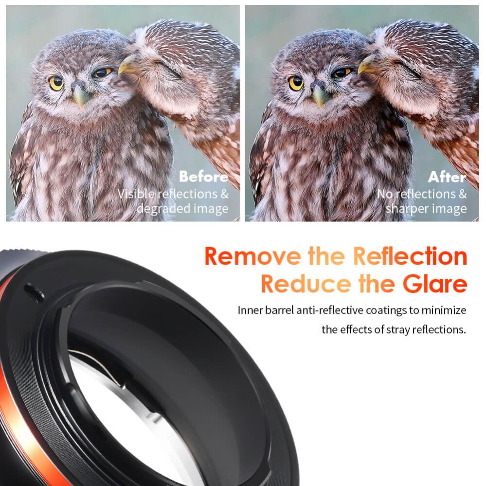 K&F Objektivadapter Pro till Canon EF/EF-S objektiv för Micro 4/3 kamerahus