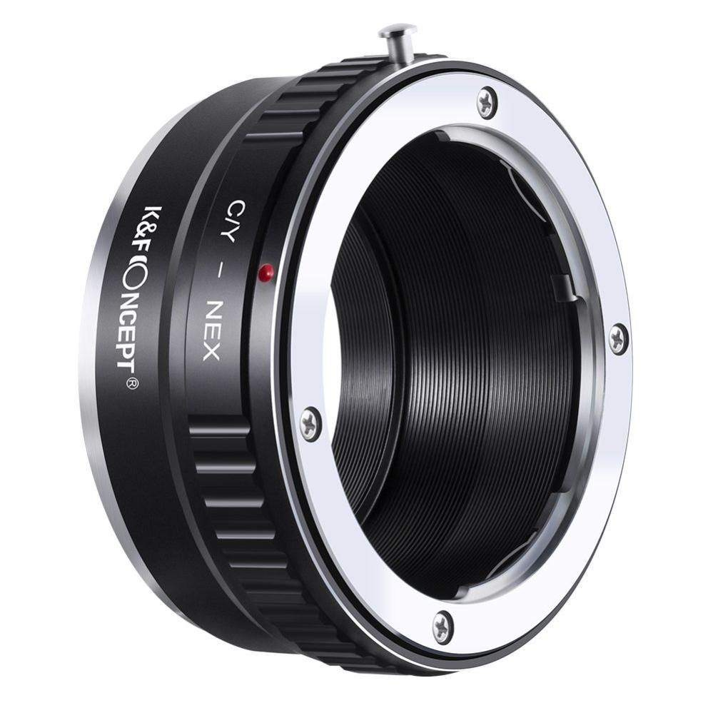 K&F Objektivadapter till Contax/Yashica objektiv för Sony E kamerahus
