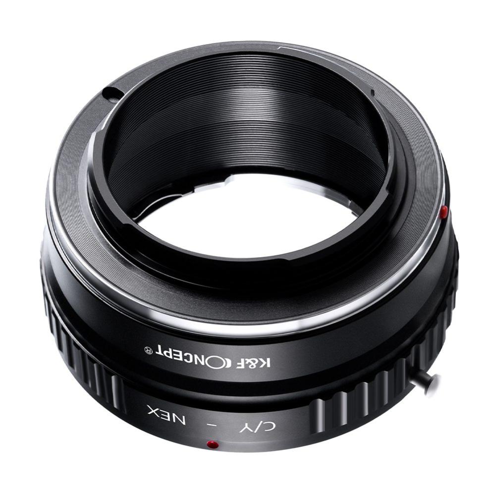 K&F Objektivadapter till Contax/Yashica objektiv för Sony E kamerahus