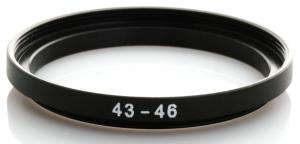 Step Up Ring 43-46mm - G&ouml;r filterg&auml;ngan st&ouml;rre