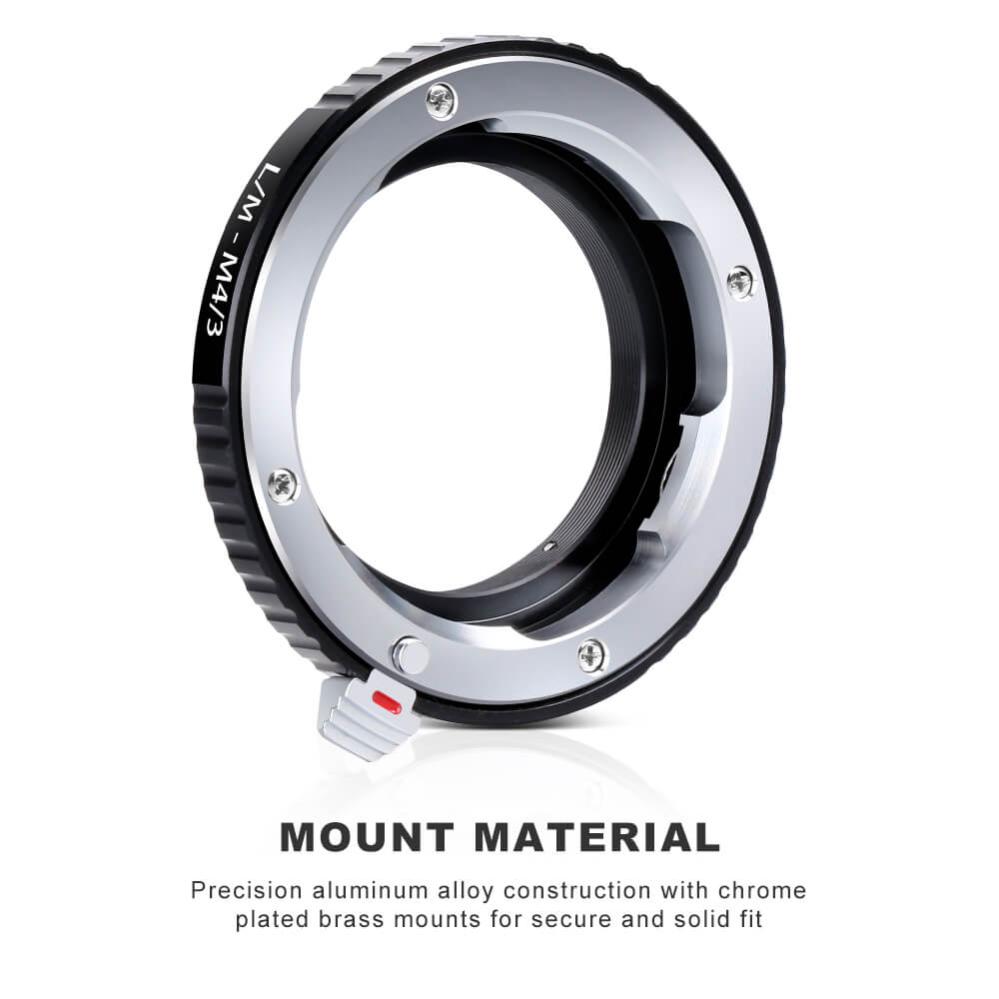 K&F Concept Objektivadapter till Leica M objektiv för Micro 4/3 kamerahus