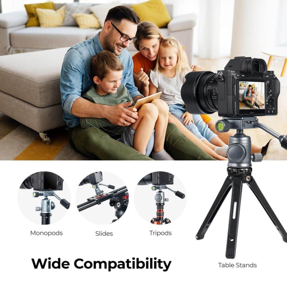 K&F Concept BH-26 Kulled med panoramaindexering med spak