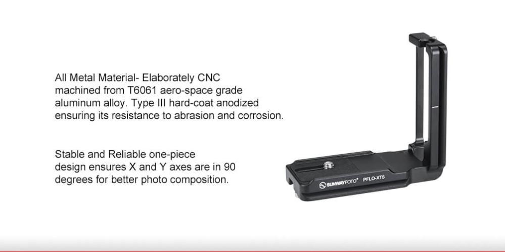 Sunwayfoto L-Bracket för Fujifilm X-T5