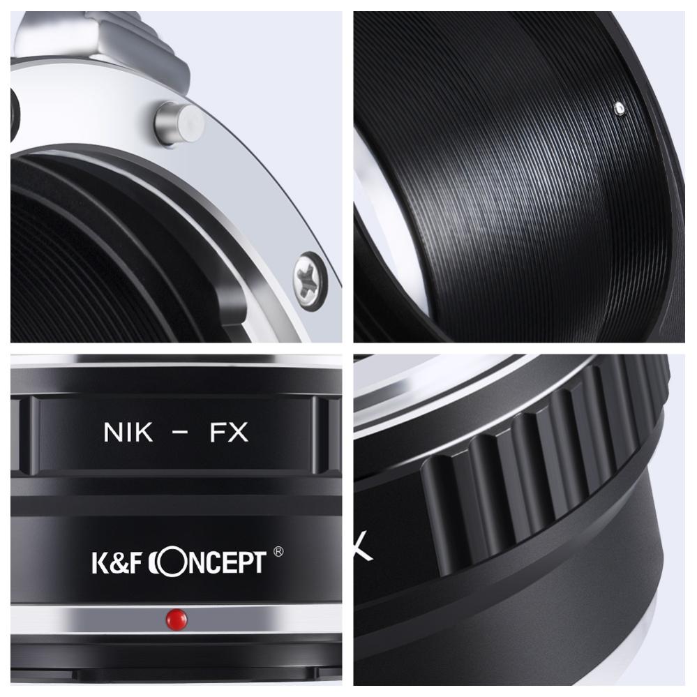 K&F Concept Objektivadapter till Nikon F objektiv för Fujifilm X kamerahus